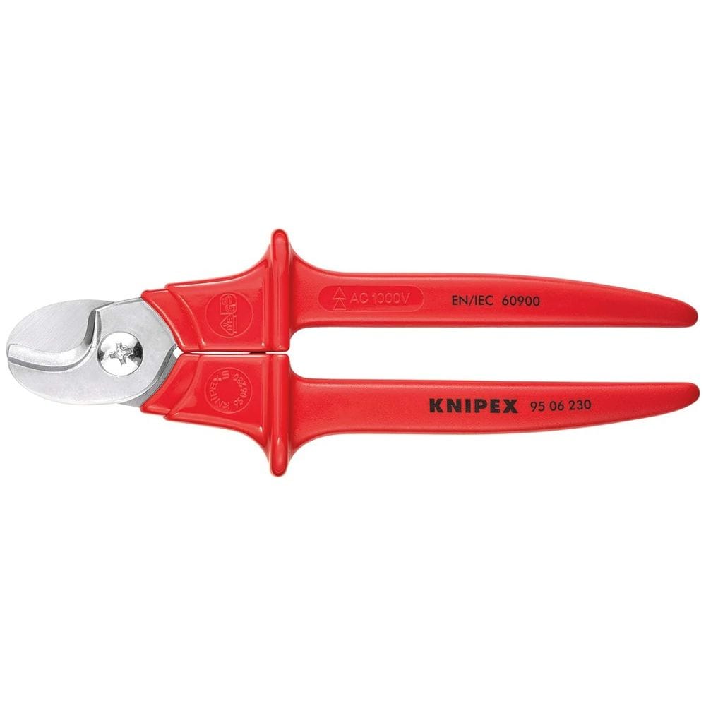 KNIPEX 95 06 230 Kabelschaar benen met kunststof omspoten geïsoleerd, met kunststof gespoten, VDE-ge-0