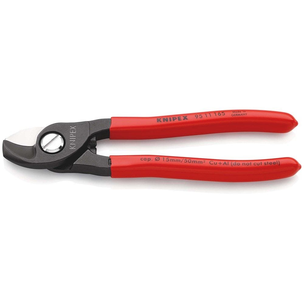 KNIPEX 95 11 165 Kabelschaar met kunststof bekleed gebruineerd 165 mm-0