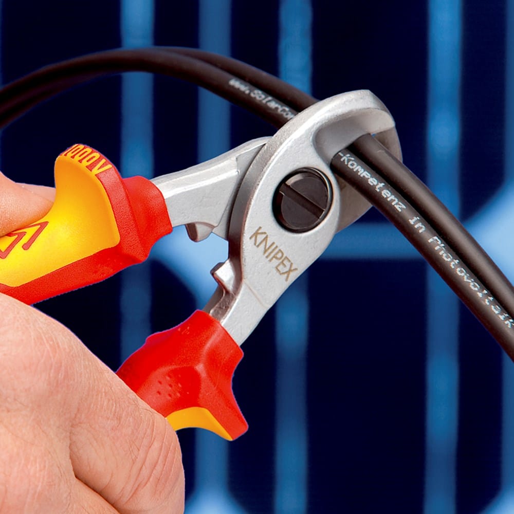 KNIPEX 95 26 165 Kabelschaar met openingsveer geïsoleerd met meer-componentengrepen, VDE-getest verc-3