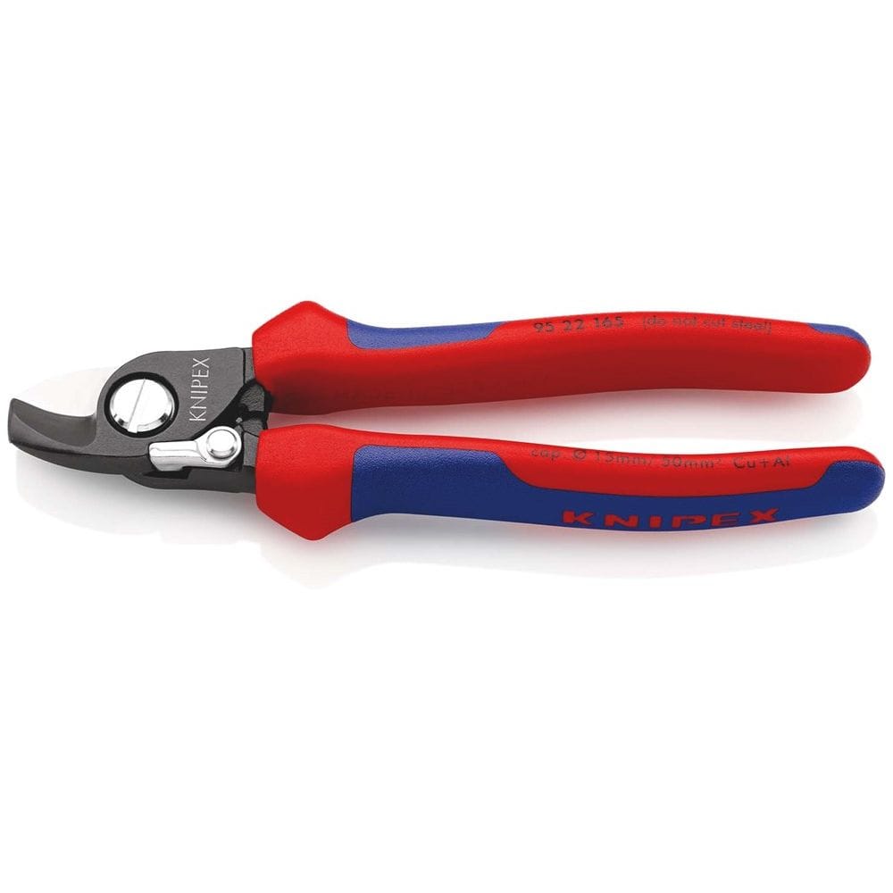 KNIPEX 95 22 165 Kabelschaar met openingsveer met meer-componentengrepen gebruineerd 180 mm-0