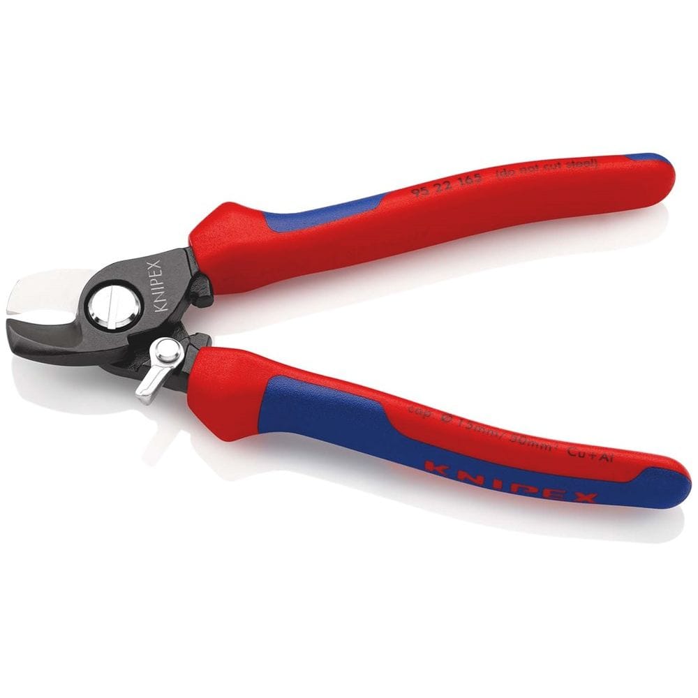 KNIPEX 95 22 165 Kabelschaar met openingsveer met meer-componentengrepen gebruineerd 180 mm-2