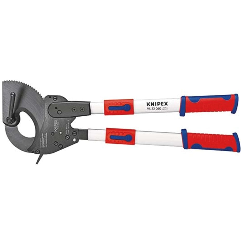 KNIPEX 95 32 060 Kabelschaar (ratelprincipe) met telescopische grepen met meer-componentengrepen 630-0