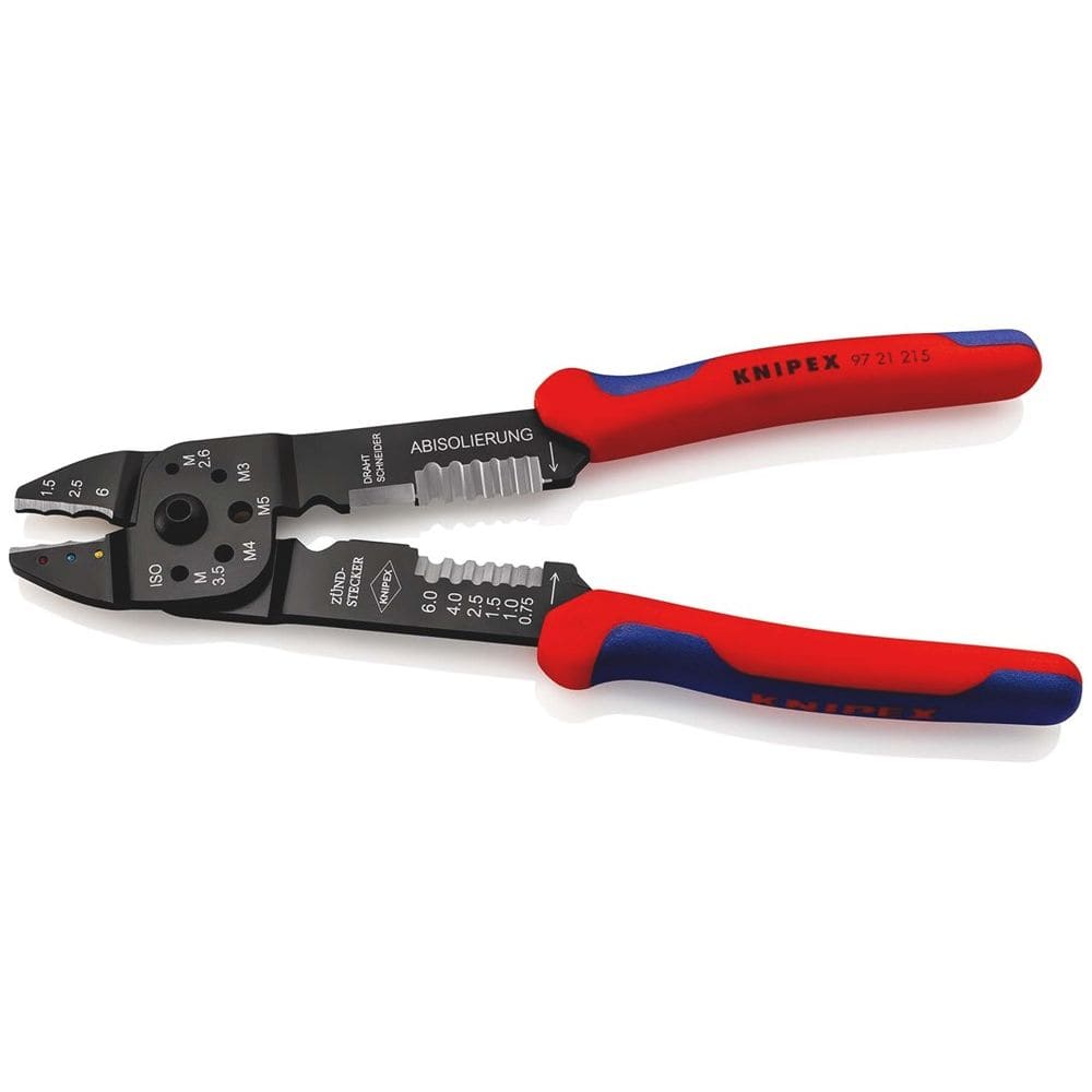 KNIPEX 97 21 215 Krimptang met meer-componentengrepen zwart gelakt 230 mm-2