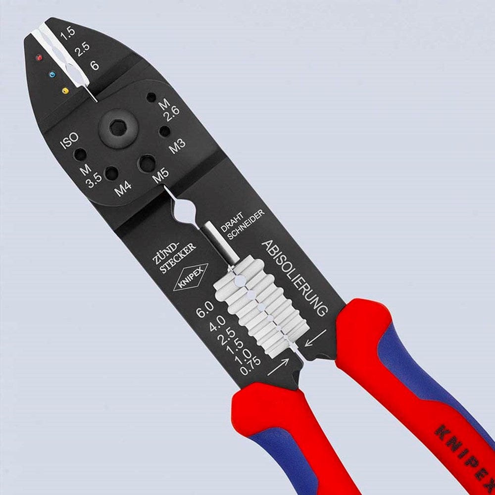 KNIPEX 97 21 215 Krimptang met meer-componentengrepen zwart gelakt 230 mm-13