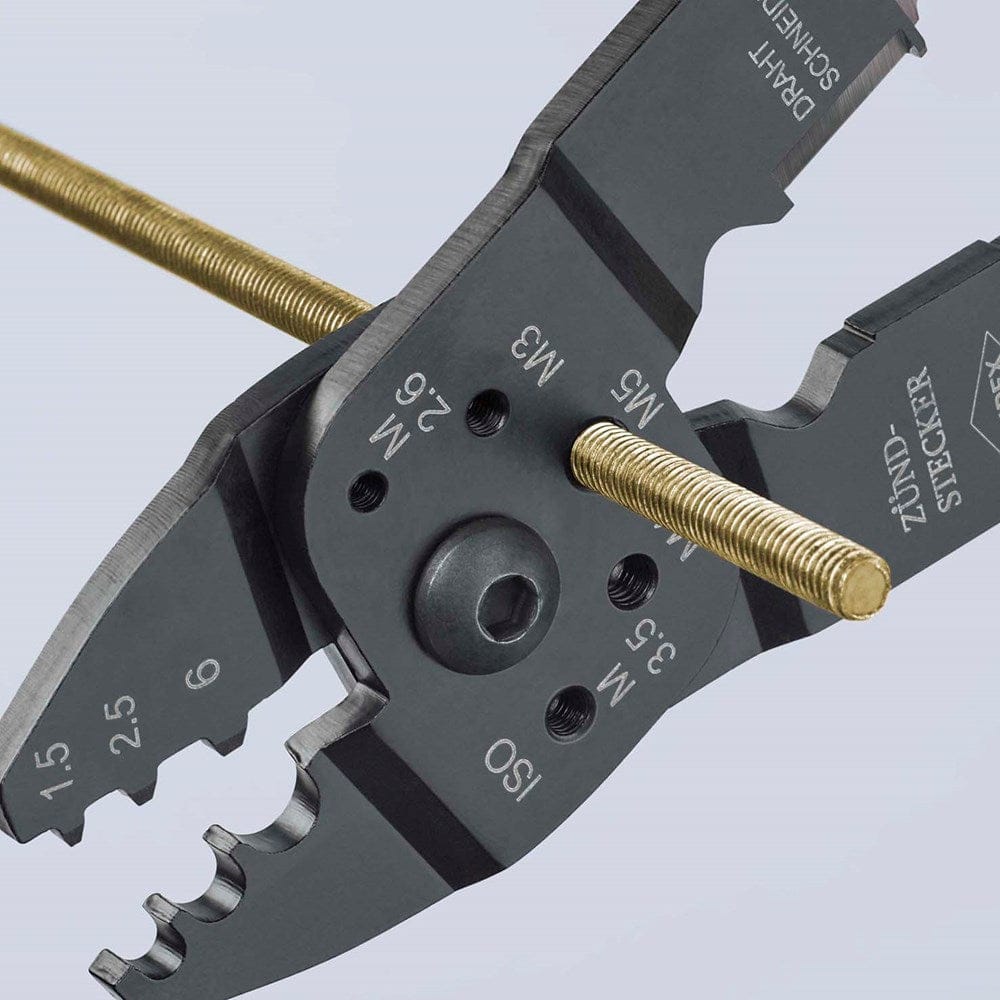KNIPEX 97 21 215 Krimptang met meer-componentengrepen zwart gelakt 230 mm-8