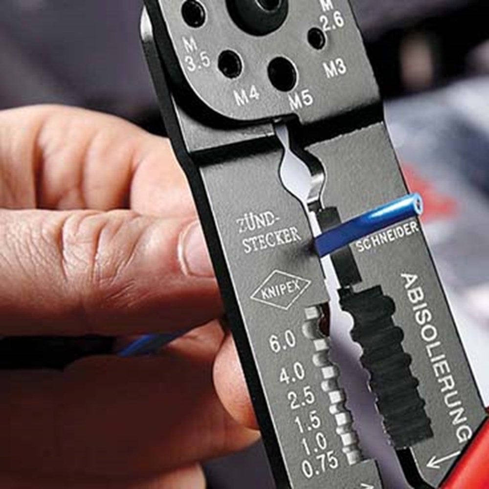 KNIPEX 97 21 215 Krimptang met meer-componentengrepen zwart gelakt 230 mm-3