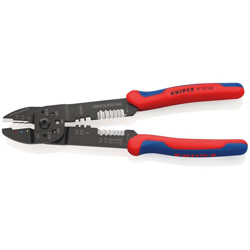 KNIPEX 97 22 240 Krimptang met meer-componentengrepen zwart gelakt 240 mm-2