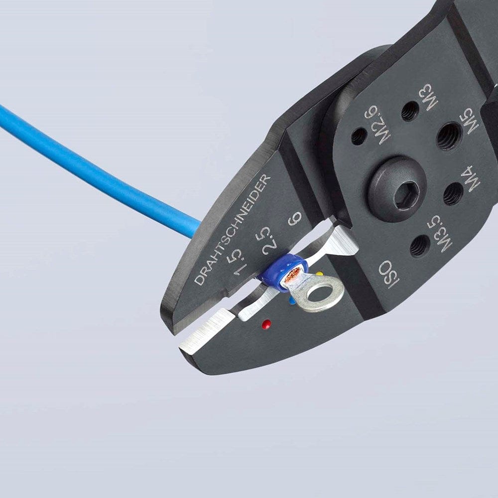 KNIPEX 97 21 215 Krimptang met meer-componentengrepen zwart gelakt 230 mm-12