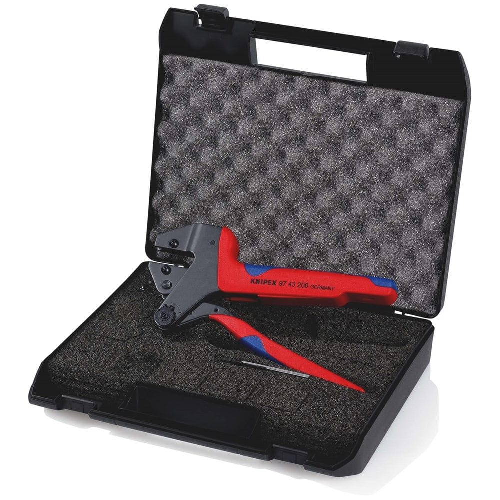 KNIPEX 97 43 200 Krimp-systeemtang voor verwisselbare krimpprofielen met meer-componentengrepen gebr-0