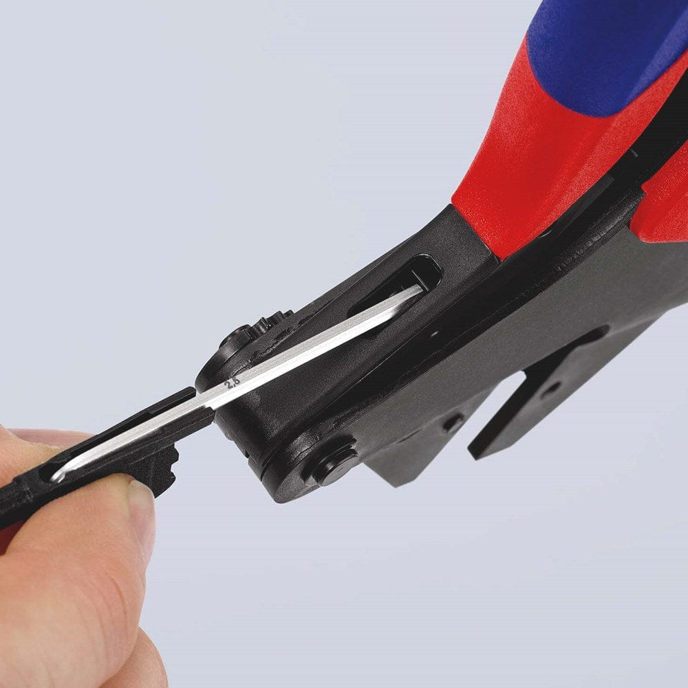 KNIPEX 97 43 200 Krimp-systeemtang voor verwisselbare krimpprofielen met meer-componentengrepen gebr-12