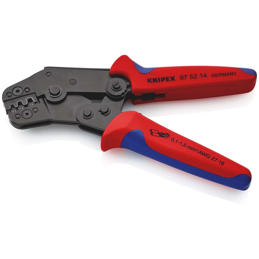 KNIPEX 97 52 14 Krimptang compacte bouwvorm met meer-componentengrepen gebruineerd 195 mm-2