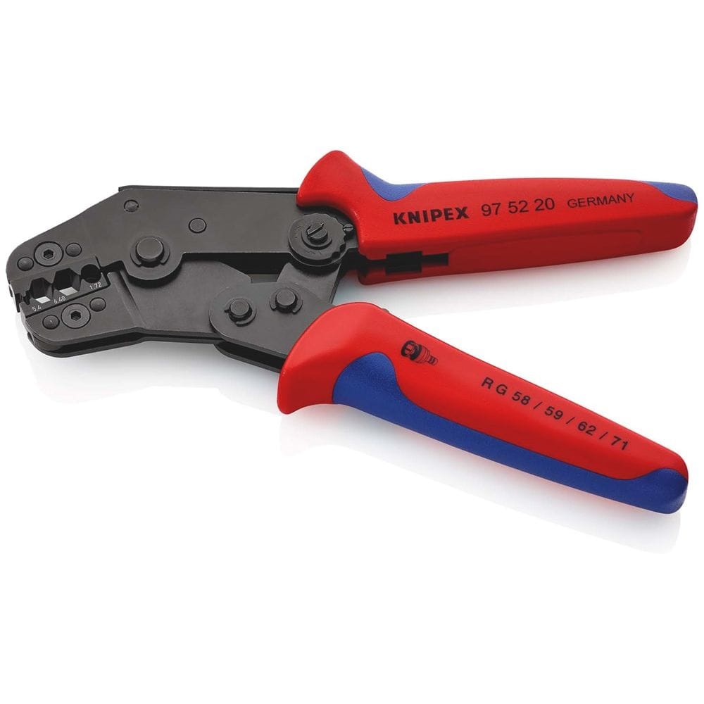 KNIPEX 97 52 20 Krimptang compacte bouwvorm met meer-componentengrepen gebruineerd 195 mm-2