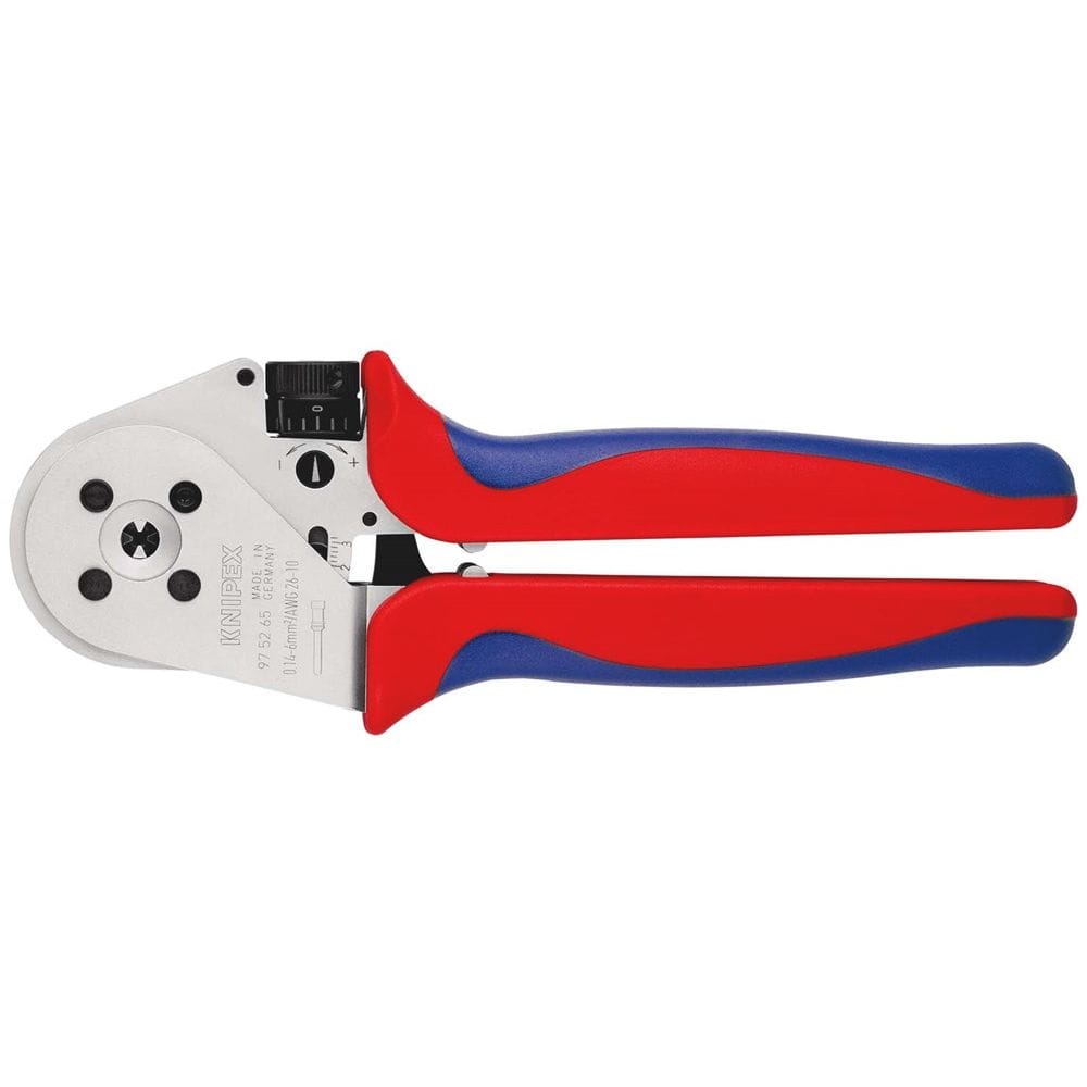 KNIPEX 97 52 65 Vierdoornkrimptang voor gedraaide contacten met meer-componentengrepen verchroomd 23-0