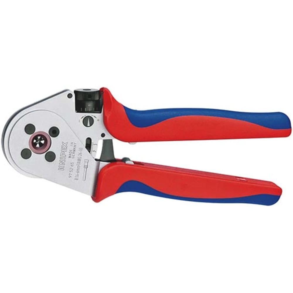 KNIPEX 97 52 65 A Vierdoornkrimptang voor gedraaide contacten met meer-componentengrepen verchroomd-0