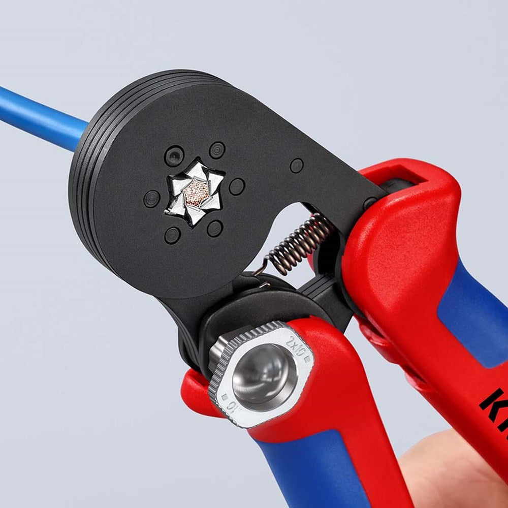 KNIPEX 97 53 14 SB Zelfinstellende krimptang voor adereindhulzen met zij-invoering met meer-componen-15