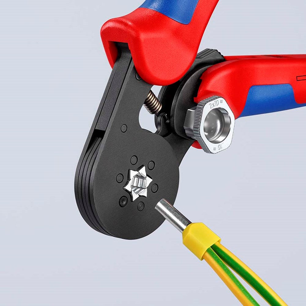 KNIPEX 97 53 14 SB Zelfinstellende krimptang voor adereindhulzen met zij-invoering met meer-componen-20