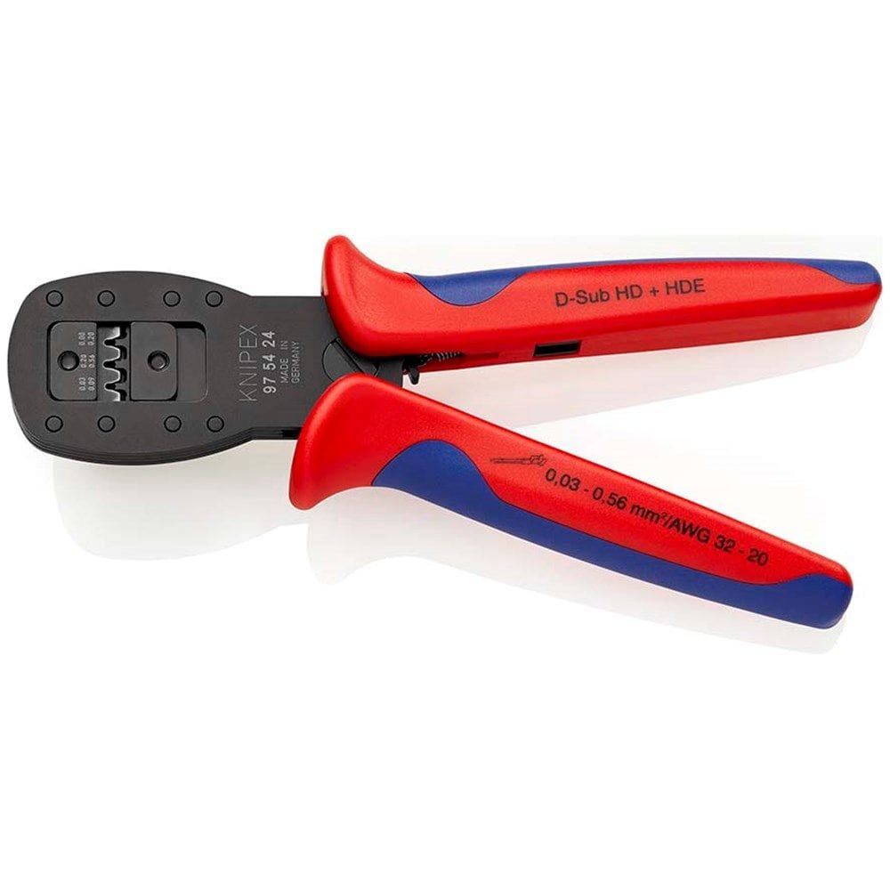 KNIPEX 97 54 24 Krimptang voor miniatuurstekkers parallelle verkrimping met meer-componentengrepen g-2