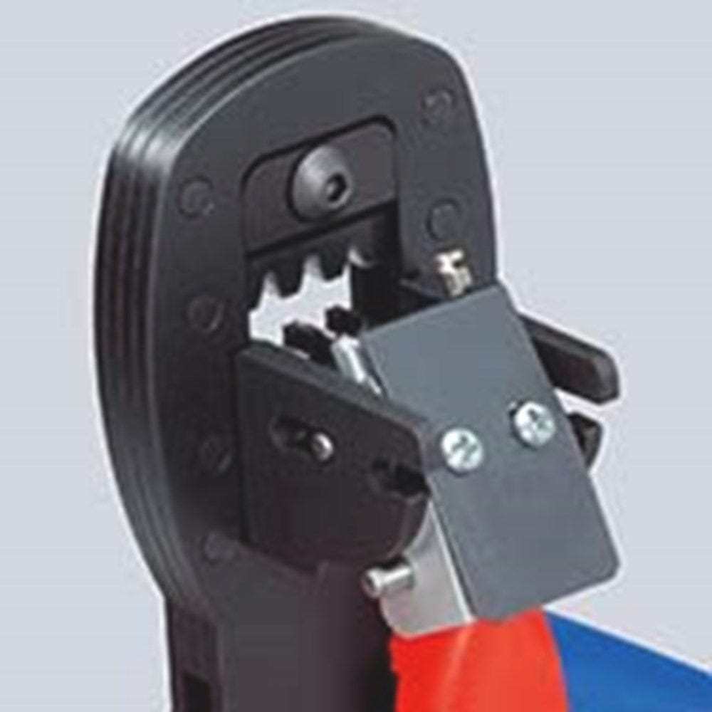 KNIPEX 97 54 24 Krimptang voor miniatuurstekkers parallelle verkrimping met meer-componentengrepen g-5