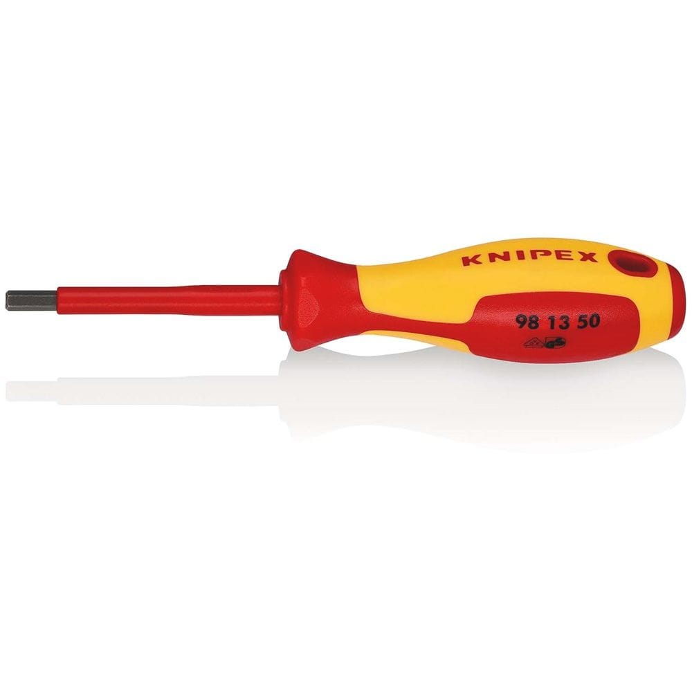 KNIPEX 98 13 50 Schroevendraaier voor binnenzeskantschroeven geïsoleerde meercomponenten-greep, VDE--0