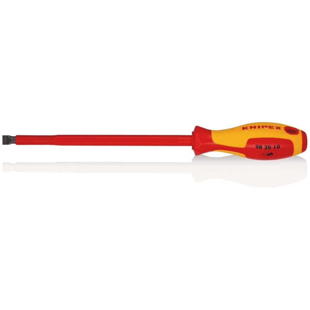 KNIPEX 98 20 10 Schroevendraaiers voor sleufschroeven geïsoleerde meercomponenten-greep, VDE-getest-0