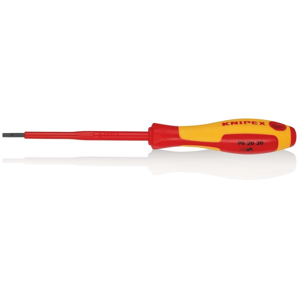KNIPEX 98 20 30 Schroevendraaiers voor sleufschroeven geïsoleerde meercomponenten-greep, VDE-getest-0