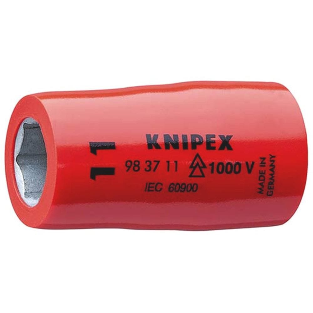 KNIPEX 98 37 11 Steeksleutelinzetstuk voor zeskantschroeven met binnenvierkant 3/8" 43 mm-0