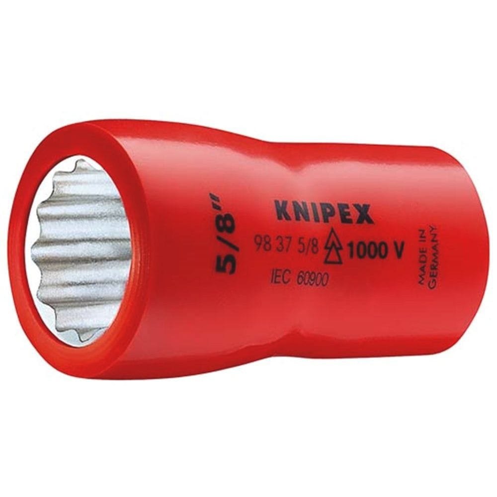 KNIPEX 98 37 3/4" Dop voor ratel (dubbele zeskant) met binnenvierkant 3/8" 49 mm-0