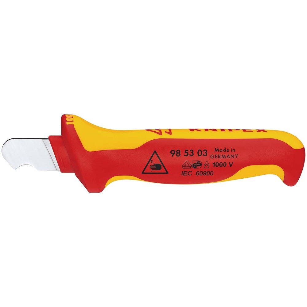 KNIPEX 98 53 03 Ontmantelingsmes geïsoleerde meercomponenten-greep, VDE-getest 170 mm-0