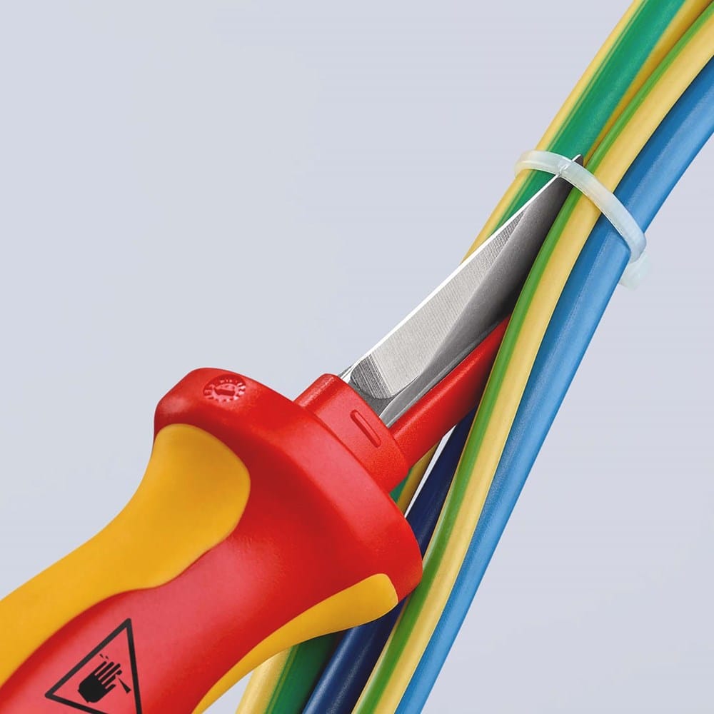 KNIPEX 98 54 Kabelmes geïsoleerde meercomponenten-greep, VDE-getest 190 mm-5