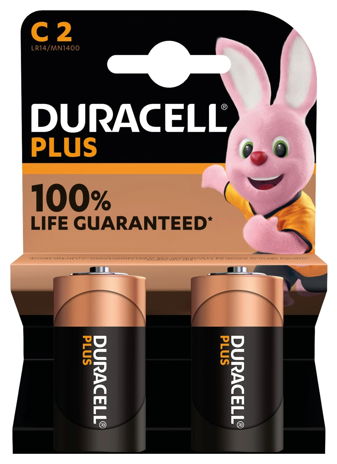 Duracell Alkaline Plus 100 C 2st.
