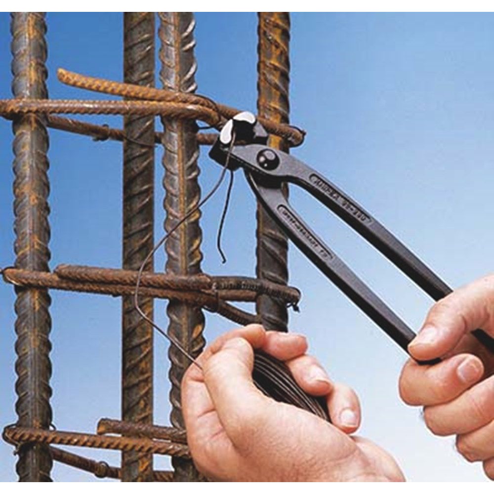 KNIPEX 99 01 220 Moniertang (rabitz- en vlechtertang) met kunststof bekleed zwart geatramenteerd 220-6