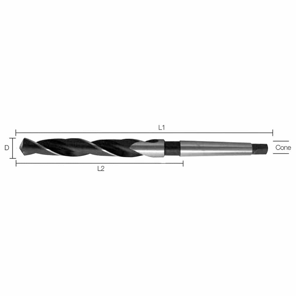 Labor Metaalboor DIN345 HSS-G Geslepen MK1 13.0mm 1KO-2