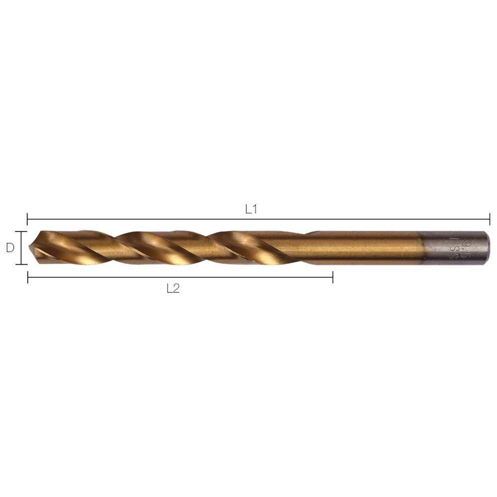 Labor Metaalboor DIN338 HSS-G Geslepen TiN gecoat 10.0mm 1TS-2
