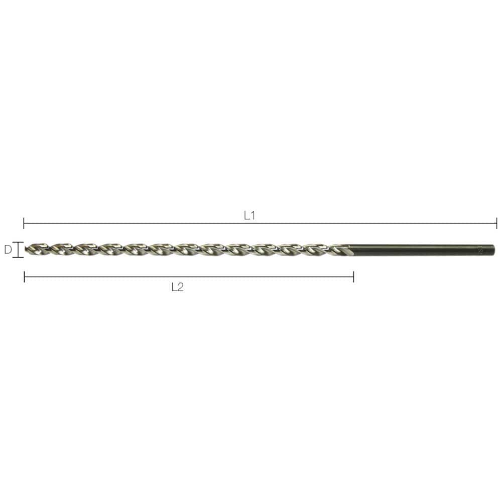 Labor Metaalboor DIN1869 HSS-G Geslepen TL-spiraal 8.0x210/305mm 1TS-2