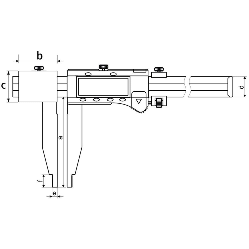 Digitale controlle schuifmaat 800x150mm meetkaken verstelbaar-2