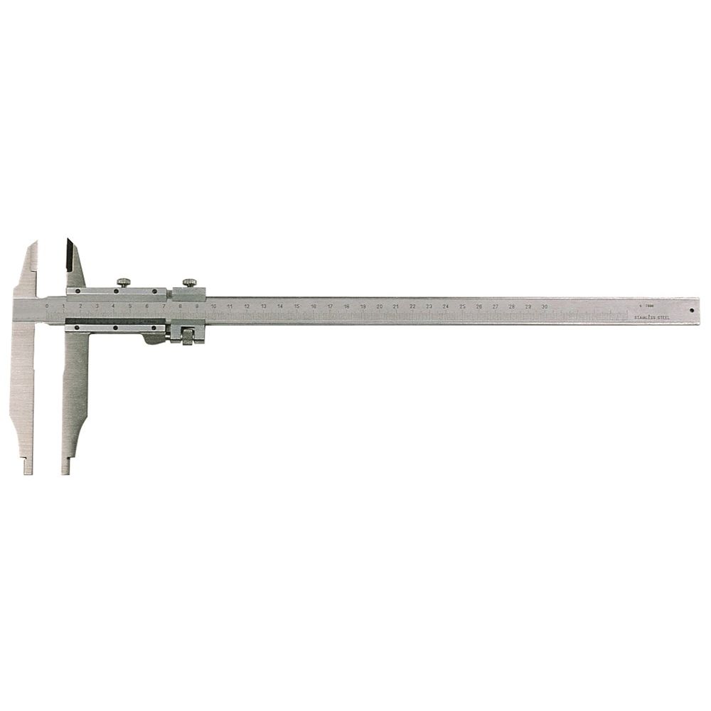 Werkplaatsschuifmaat 200x60mm (geen RVS) fijn-inst. afl. 1/20" of 1/50" m/punten-0