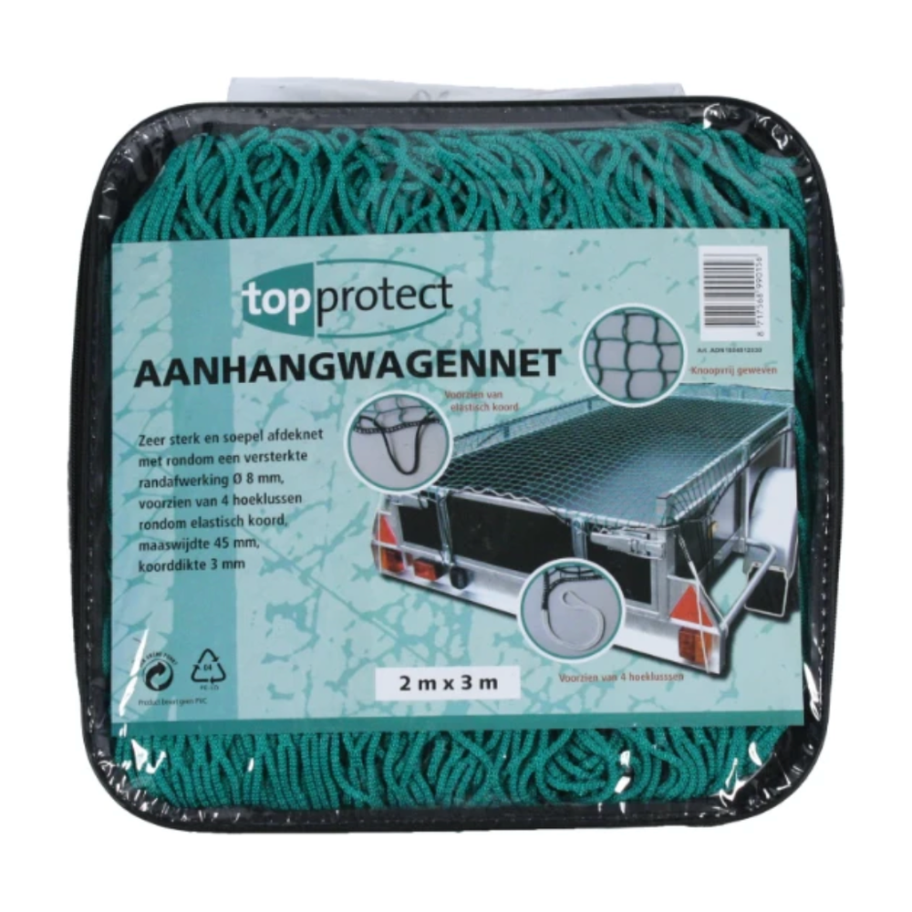 Afdeknet Aanhanger 2x3m