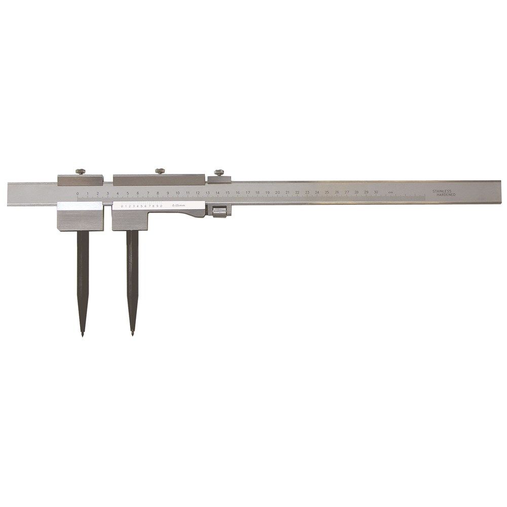 Stangpasser 300mm met fijninstelling, mat verchroomd-0