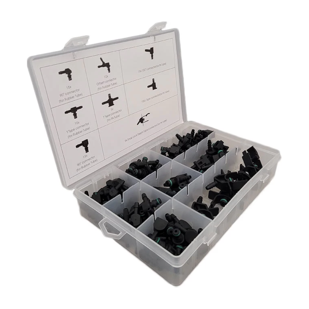 Connectoren voor diesel retour leiding 85 delig