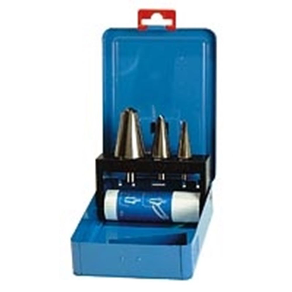 Set HSS conische plaatboren 3.0-30.5mm In metalen cassette-0