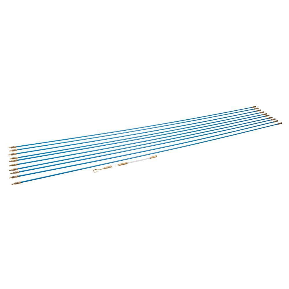 Silverline - 13-delige kabel plaats gereedschap set 10 x 1 m