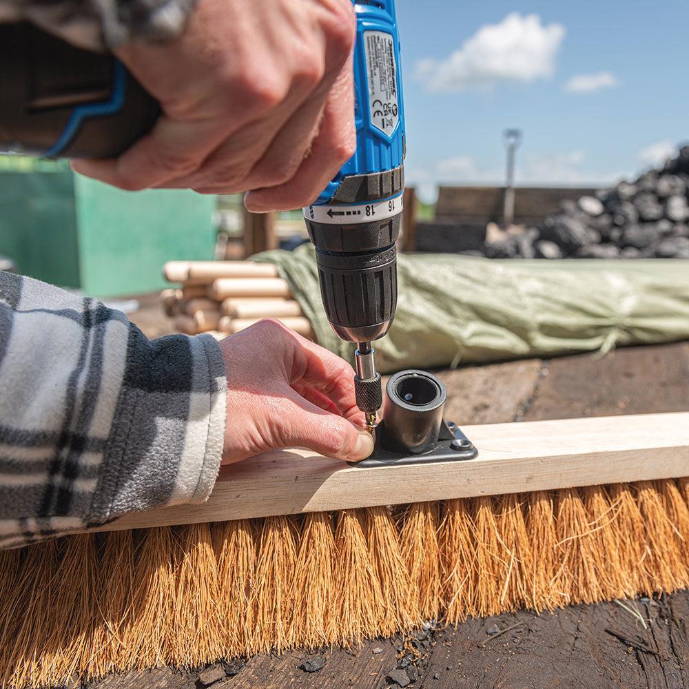 Silverline - Plastic bezemsteel beugel 23 - 24 mm diameter