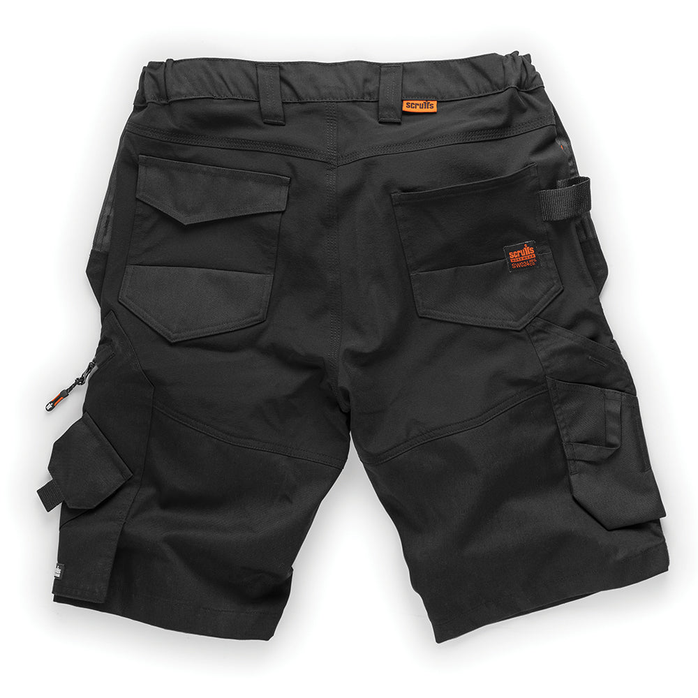 Scruffs - Trade Dames werkshorts met holsterzakken, zwart Maat 36