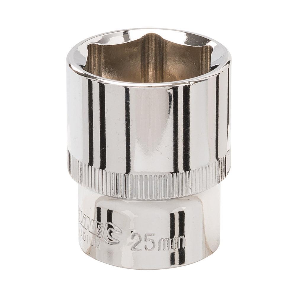 Silverline - Zeskantige 1/2" metrische dop 32mm
