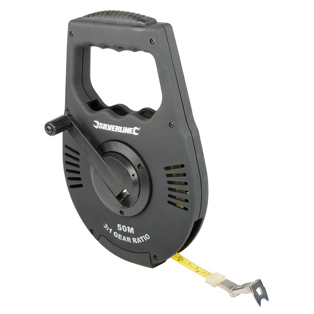 Silverline - Landmeter met oprolmechanisme