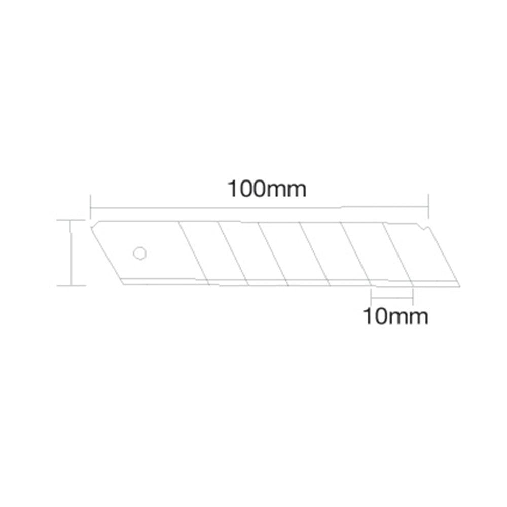 Silverline - Afbreekmesjes, 10 pk. 9 mm