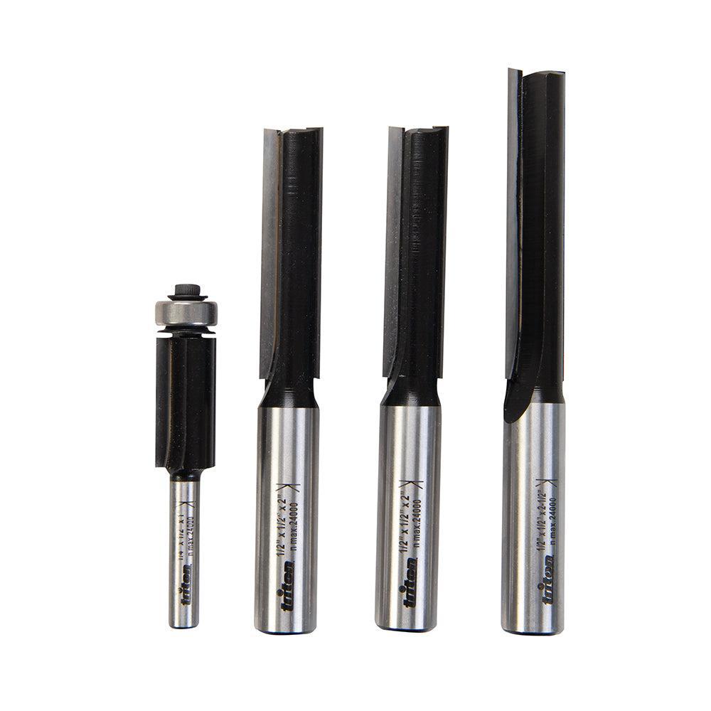 Triton - 4-delige 1/2" en 1/4" keukenmonteurs freesbit set