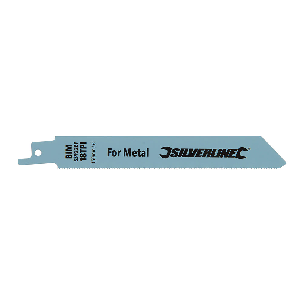 Silverline - Reciprozaagblad voor metaal, 5 pk.-2