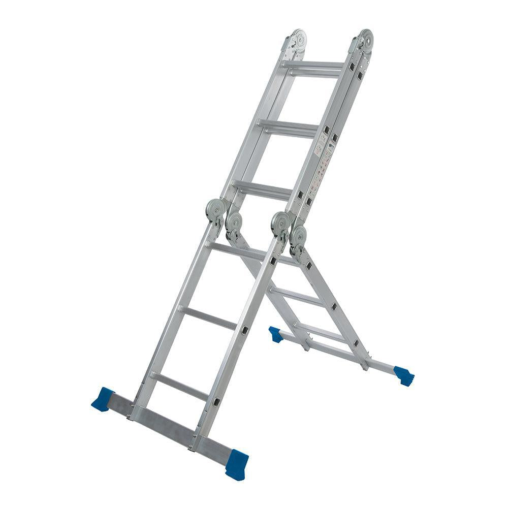 Silverline - Multifunctionele ladder met platform 3,6 m (12 sporten)
