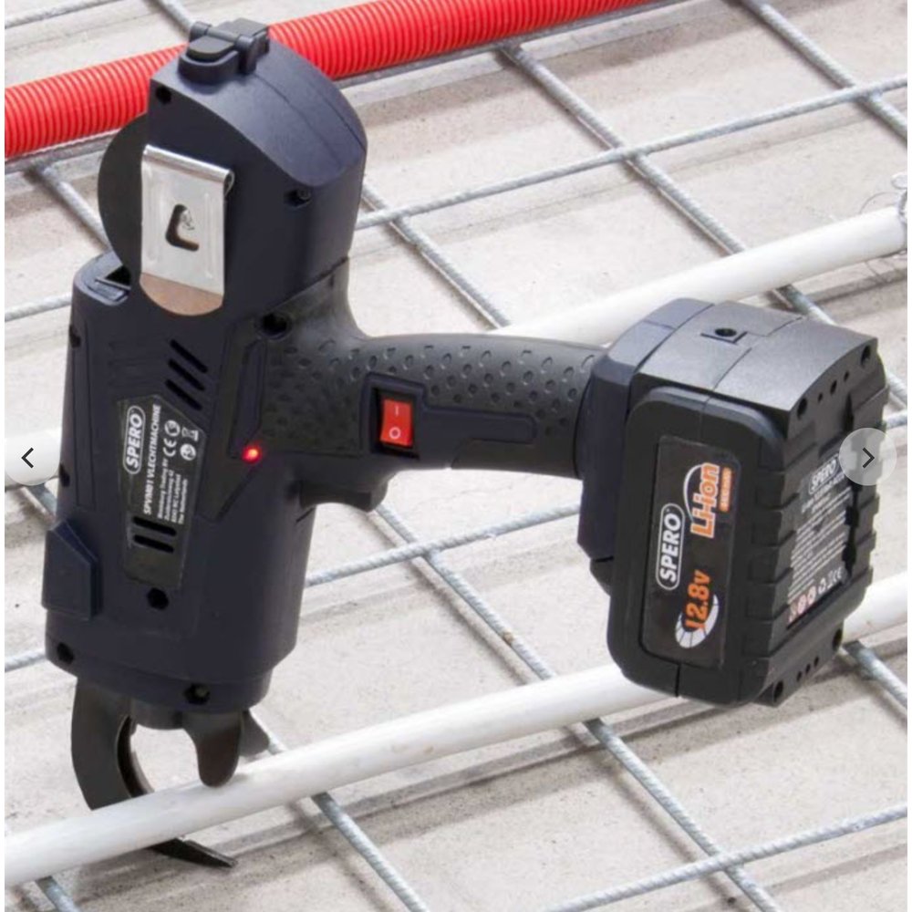 Haakneus accu vlechtmachine TBV Vloerverwarming incl. 2x Li-ion accus, lader, accu-extender, tang & koffer SPVM01B